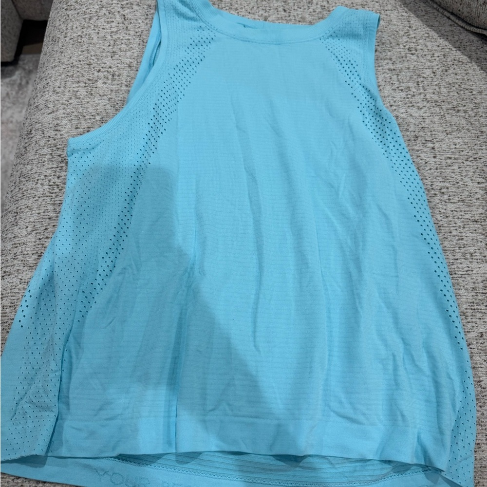 Women's Blue Sleeveless Lulu Top